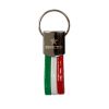 PORTACHIAVI METALLO E SIMILPELLE BANDIERA ITALIANA