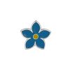 DISTINTIVO IN METALLO NICHEL FIORE NON TI SCORDARE DI ME