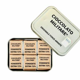 CONFEZIONE NAPOLITAIN FONDENTE CIOCCOLATO MILITARE SCATOLA METALLO