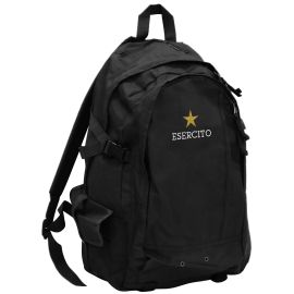 ZAINO NERO IN NYLON 32X43X19 CM