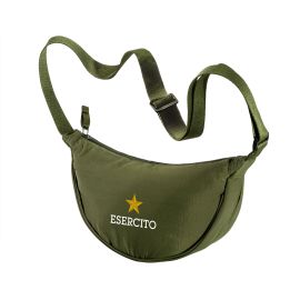 BORSA ROTONDA VERDE SCURO 30X16X8 CM