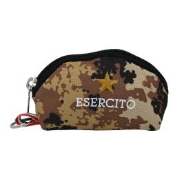 PORTACHIAVI CON PORTAMONETE MIMETICO