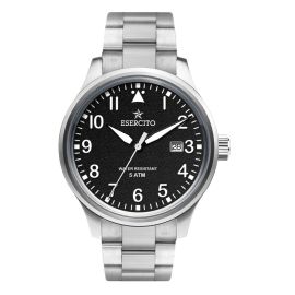 OROLOGIO DA POLSO CINTURINO ACCIAIO CASSA NERA