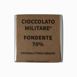 TAVOLETTA 25 GR FONDENTE CIOCCOLATO MILITARE