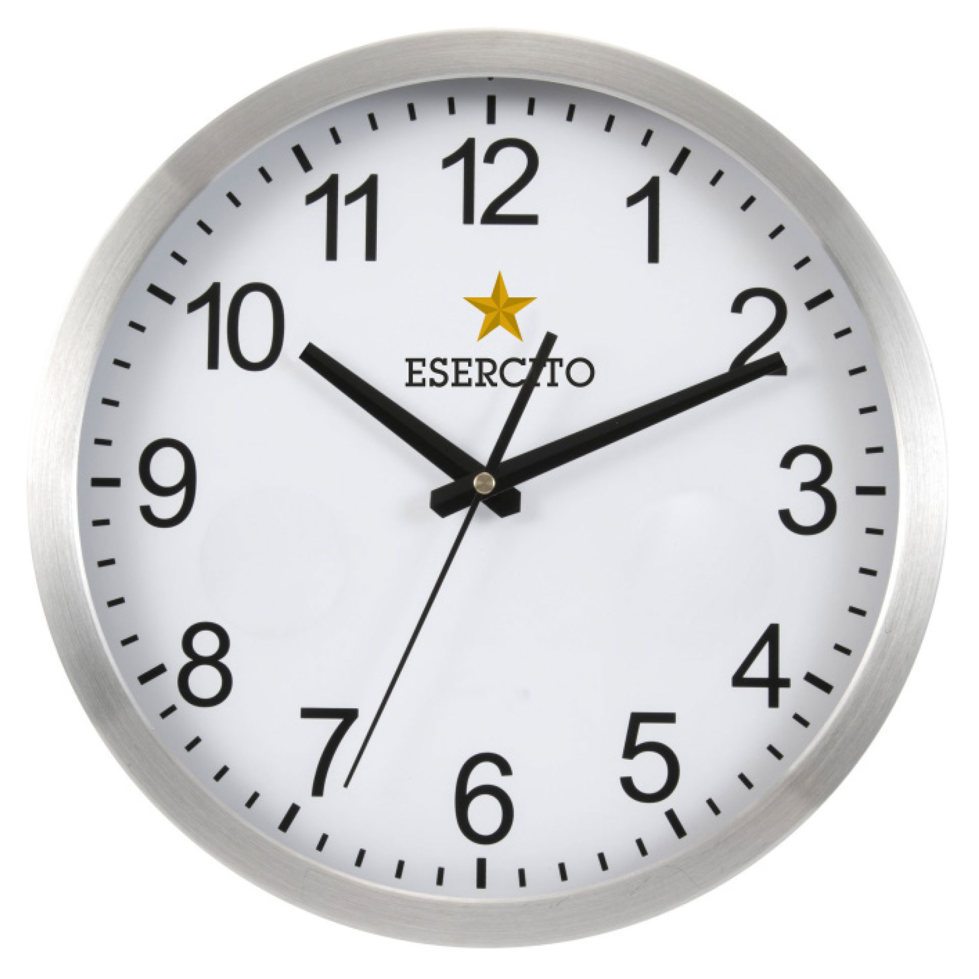 Orologio da parete tondo in plastica con logo Esercito Italiano Esercito Italiano Online Store