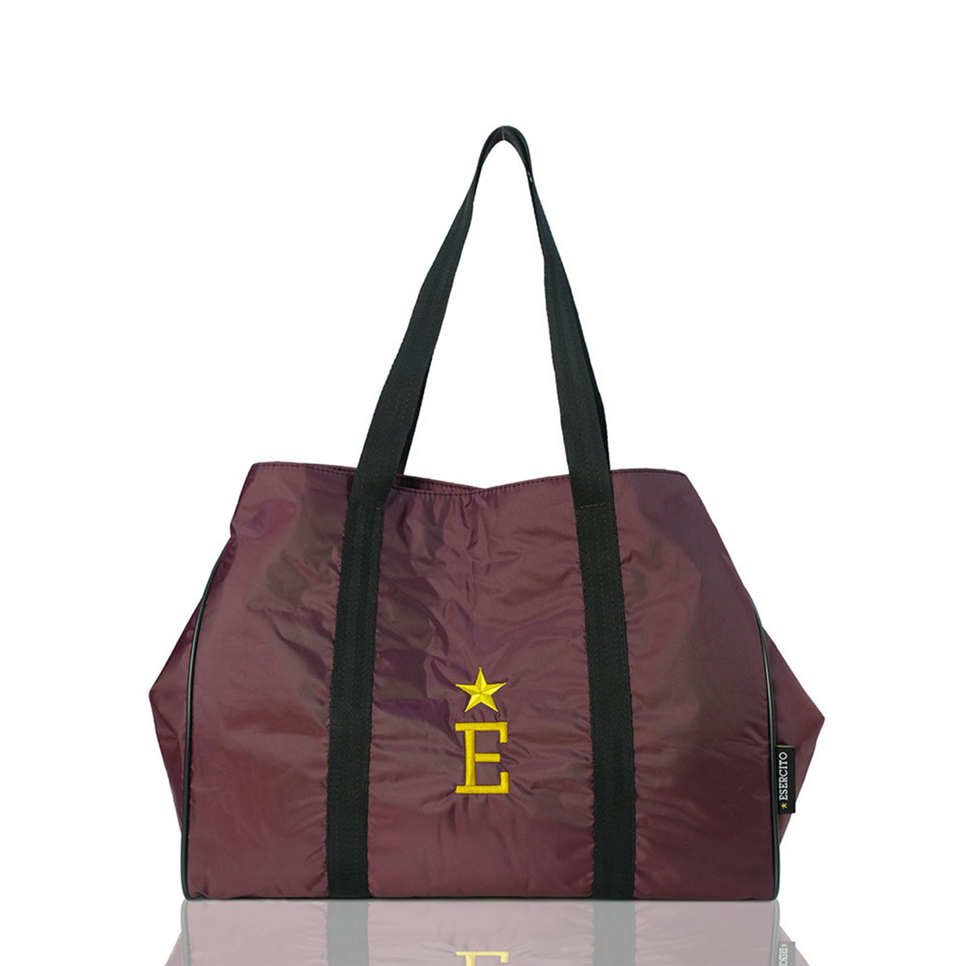 SHOPPING TOTE SOFLY NYLON BORDEAUX